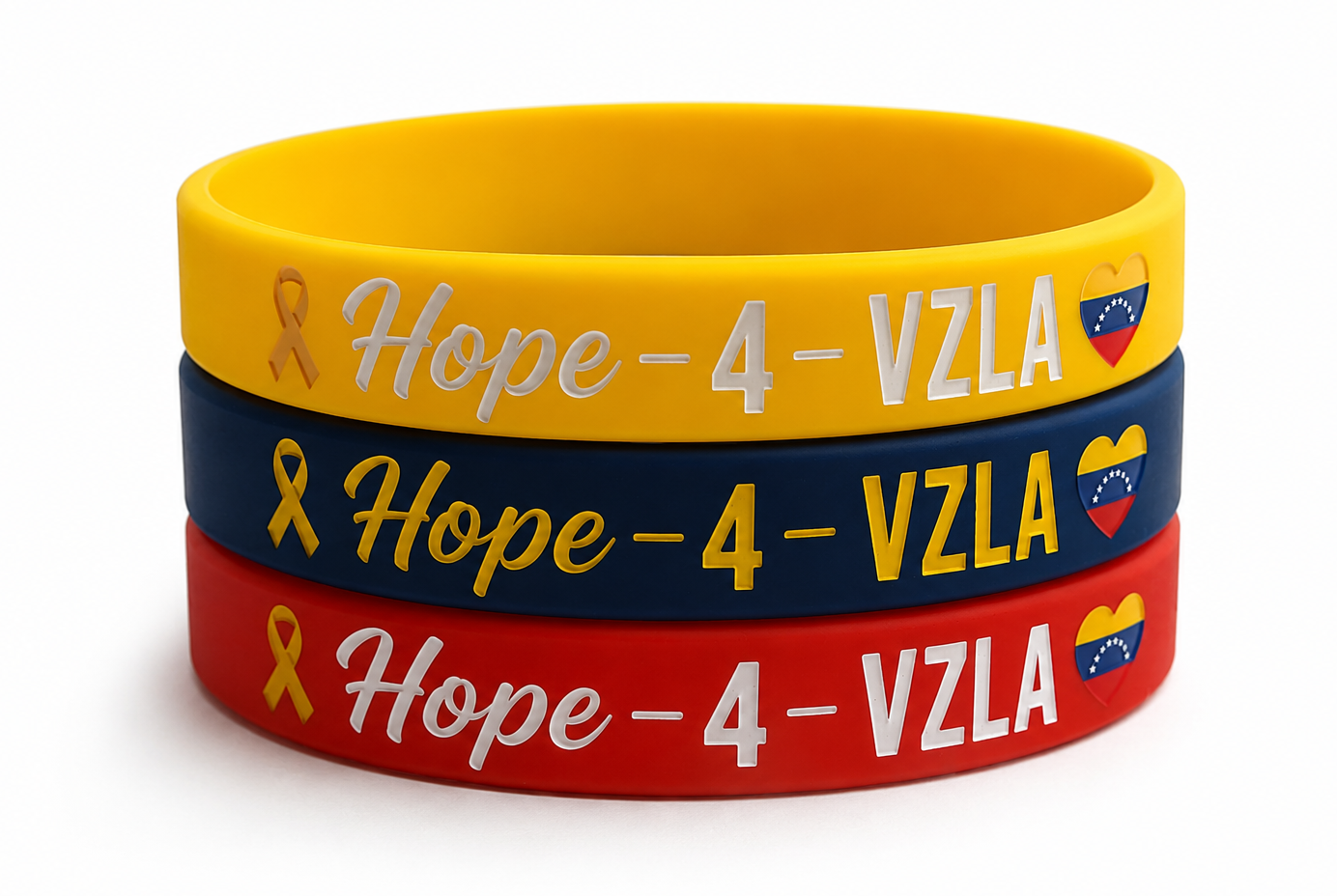 BRAZALETES DE SILICONE HOPE-4 VENEZUELA